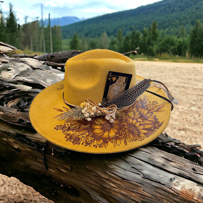 Aurelia- Burned Wide Brim Hat