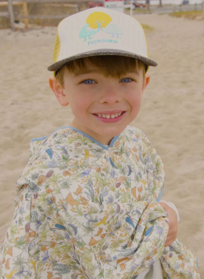 Children's Organic Swim Poncho - Foxy Forest