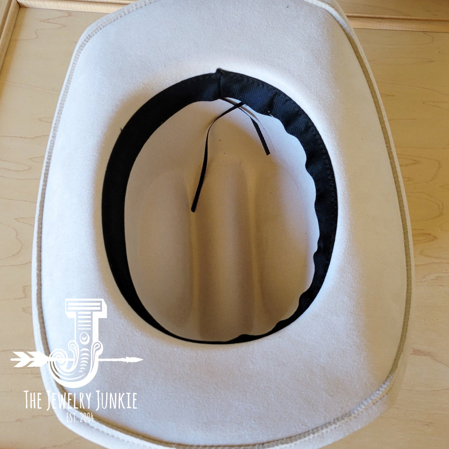 Boho Western Felt Hat w/ Choice of Leather Hat Band w/ Turquoise Slab-Bone 980i