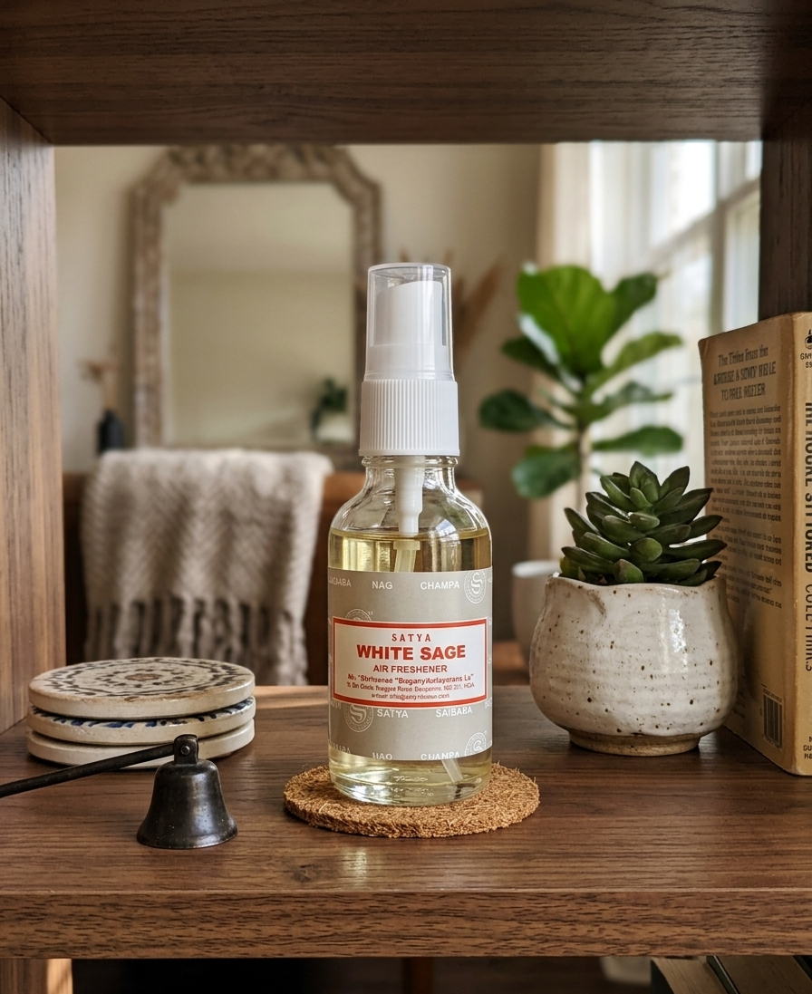 Satya White Sage Air Freshener 30 ml Spray Bottle For Purification
