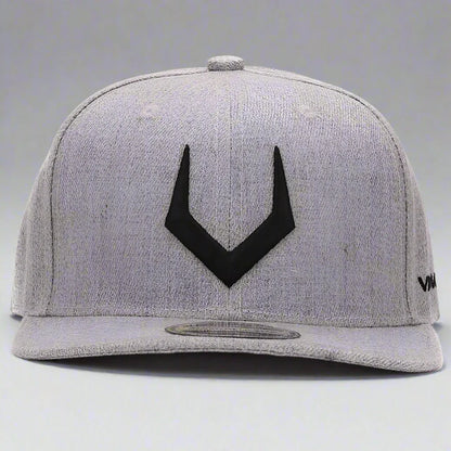 Unisex Grey Wool Snapback