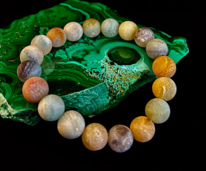 Serenity Flow Amazonite Bracelet – 10mm Matte Reiki-Infused Calm & Communication Stone (Medium Fit)