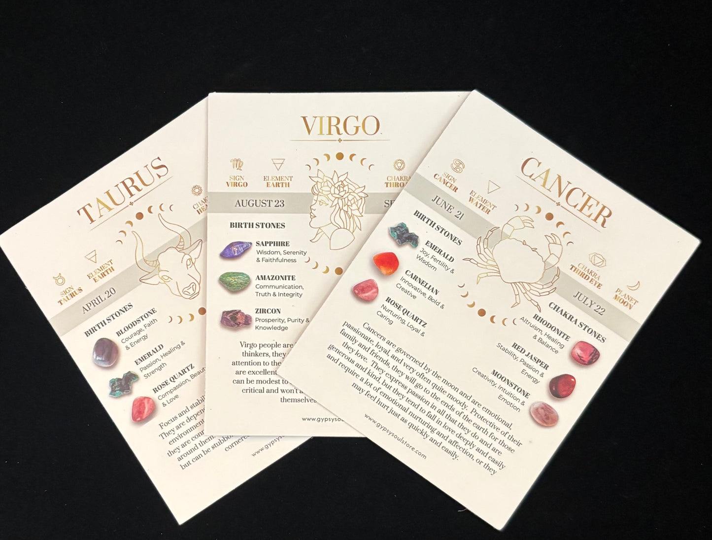 Cosmic Vibes Zodiac Bracelet ✨♈♉♊ (Comes gift boxed with free Zodiac description card.)