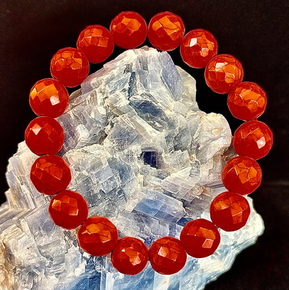 🔥 Wicked Glam Fire Energy Bracelet – Orange Howlite Power Statement 🔥