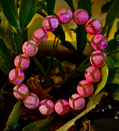 Pink Tibetan Agate Bracelet