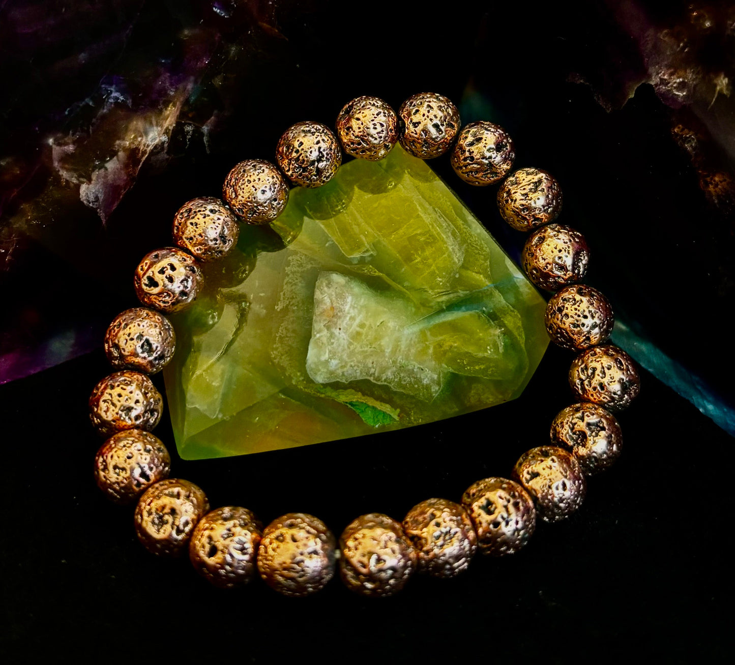 Glow & Go Lava Stack Bracelets – Gold & Silver