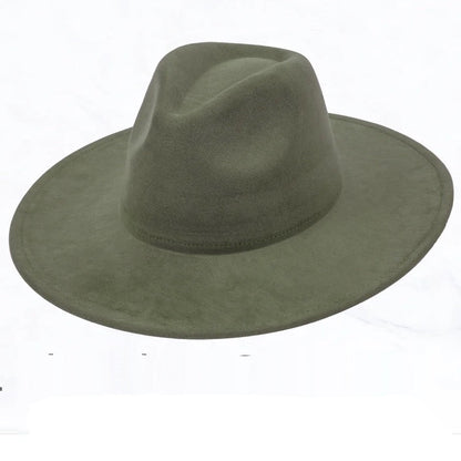 Wide Genuine Leather Bone Suede Hat Band w/ Turq 953v