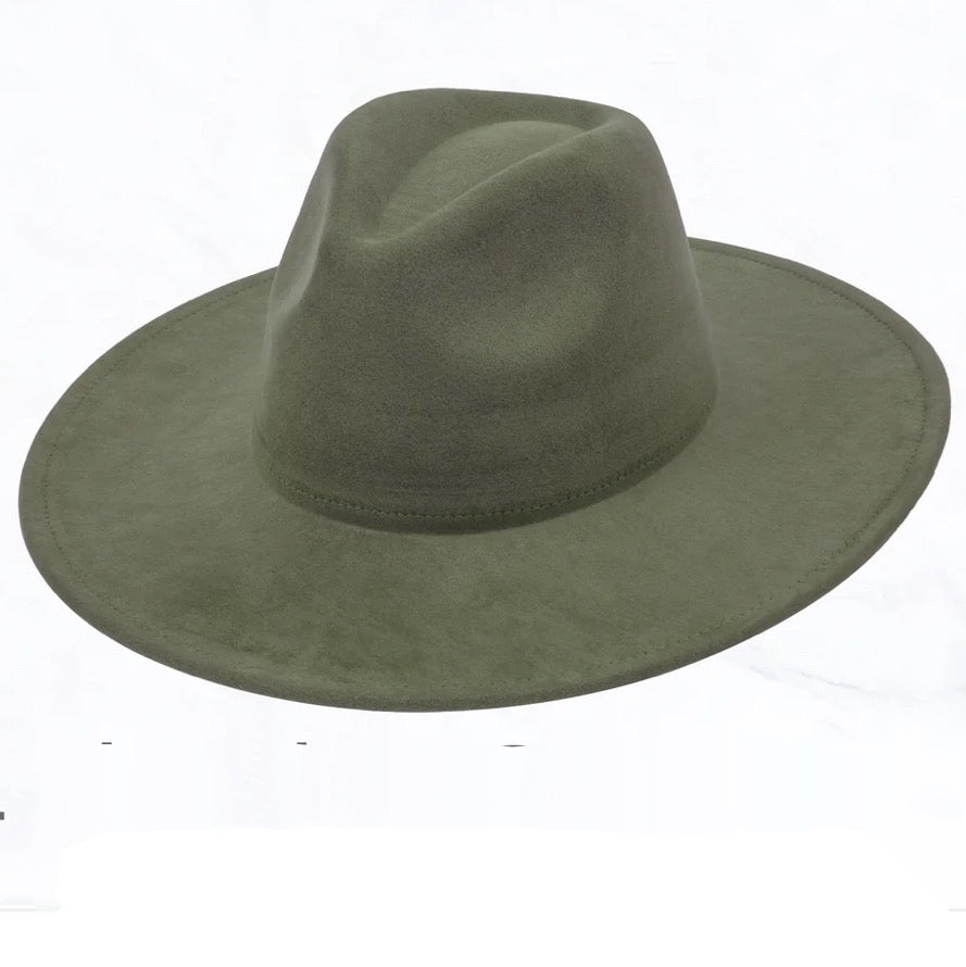 Wide Genuine Leather Black Hat Band w/ Turq 953s