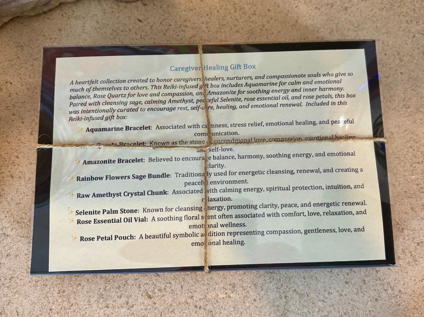 Caregiver Healing Gift Box