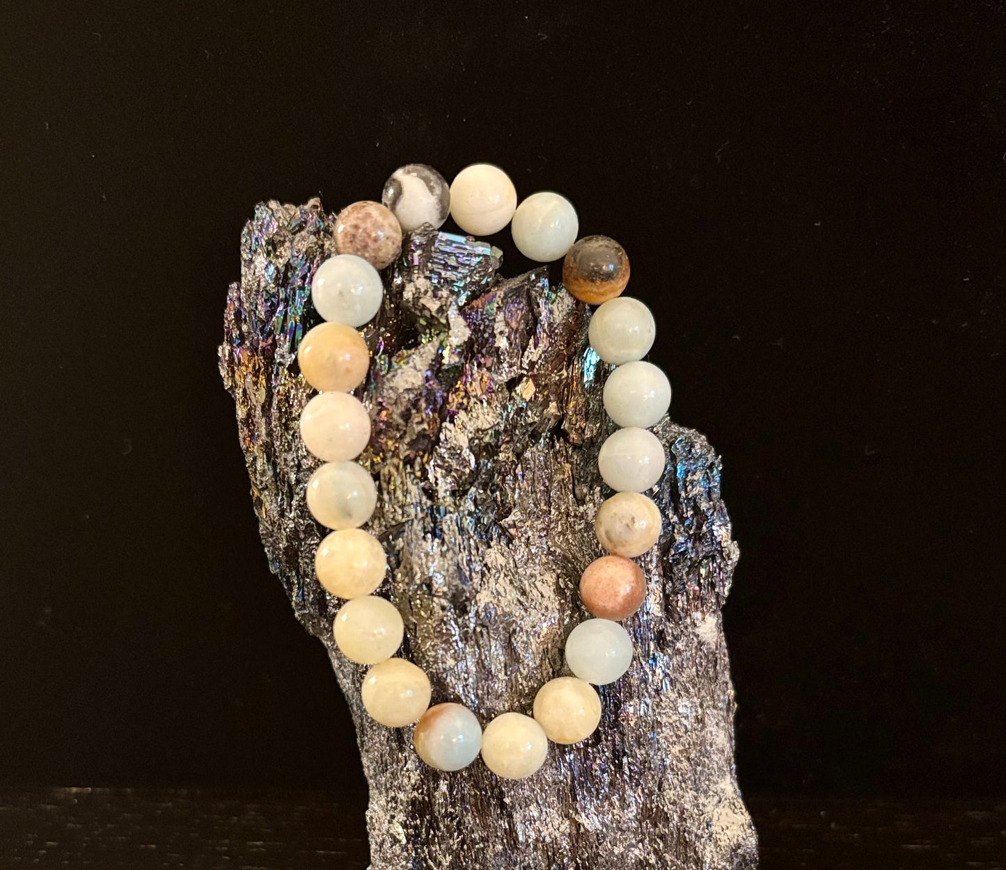 Amazonite Bracelet – Calm, Coastal Energy in Every Bead (8mm and 12mm stone sizes)