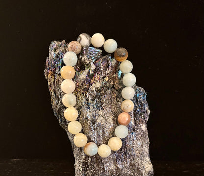 Amazonite Bracelet – Calm, Coastal Energy in Every Bead (8mm and 12mm stone sizes)