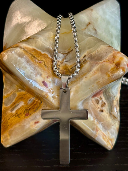 Stainless Steel Cross Necklace – A Symbol of Strength, Balance & Self-Expression
