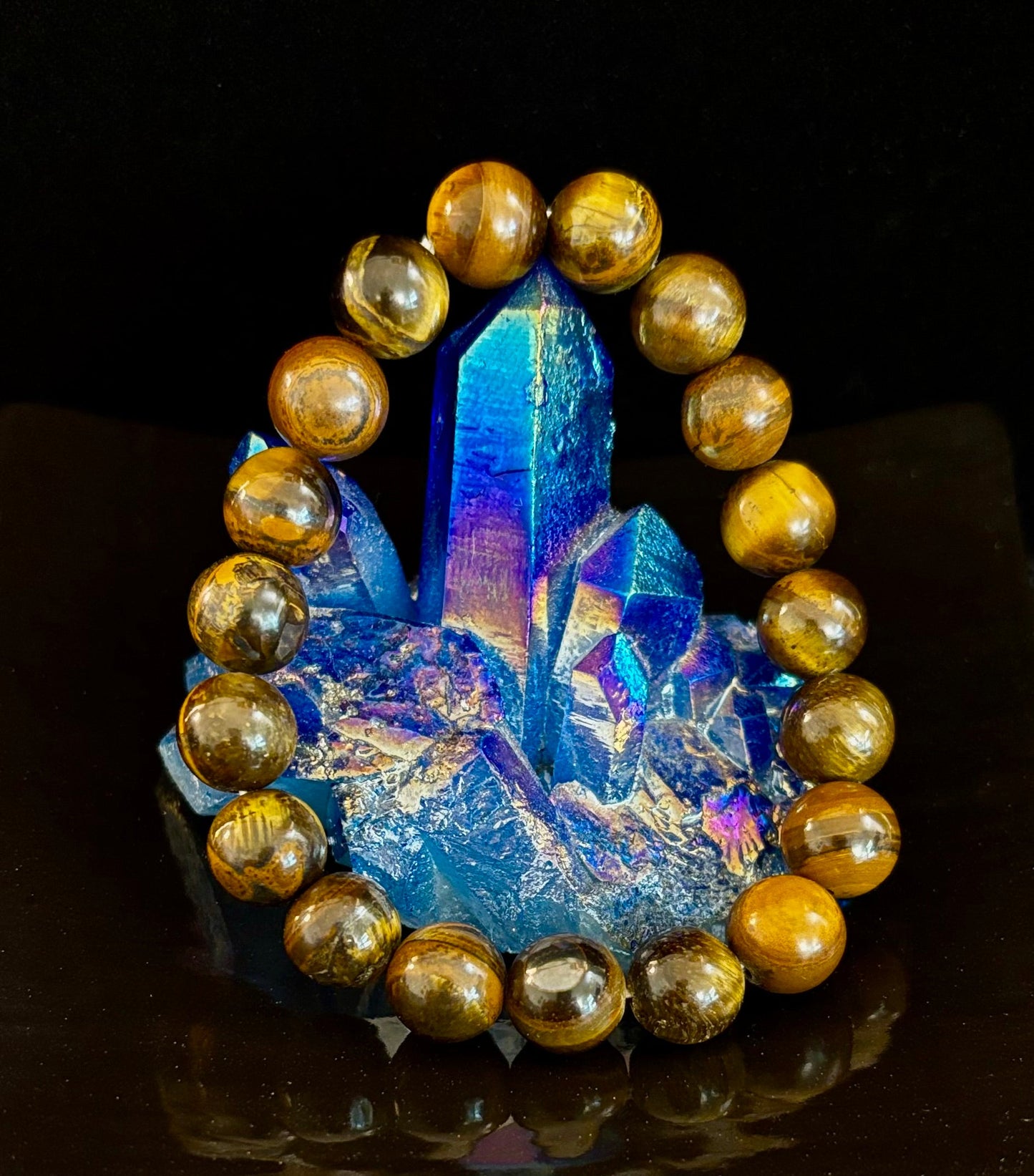 Natural Tiger Eye Beaded Bracelet – Stone of Personal Power