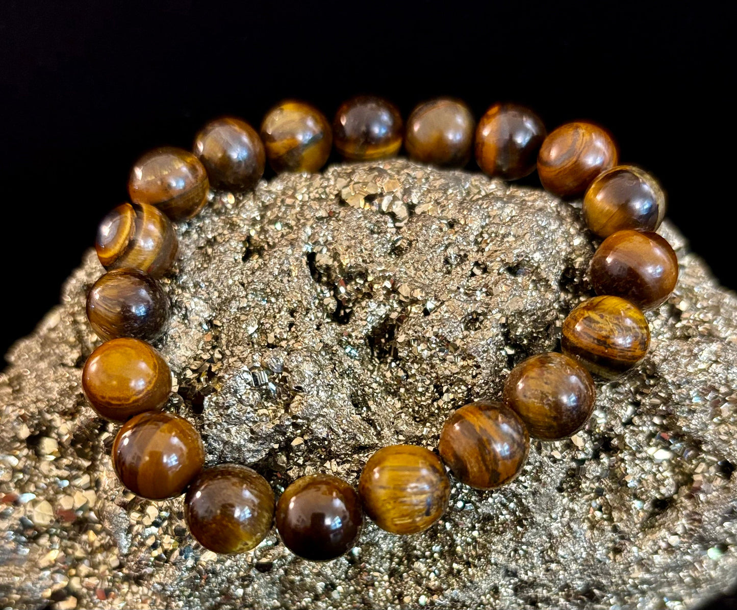 Natural Tiger Eye Beaded Bracelet – Stone of Personal Power