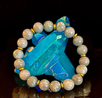 Zen Jade Adventure Bracelet – 10mm Natural Jade for Large Wrists