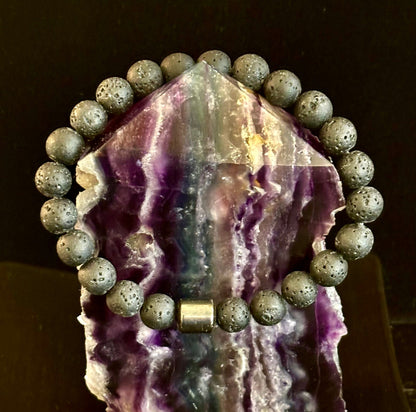 Earth Energy Collection – 6 Choices - Natural Stone & Magnetic Bead Bracelets for Medium Wrists