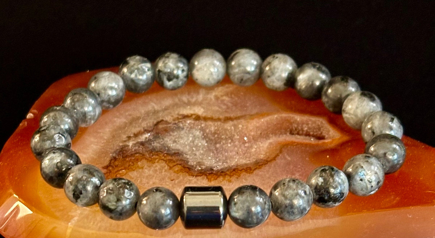 Earth Energy Collection – 6 Choices - Natural Stone & Magnetic Bead Bracelets for Medium Wrists