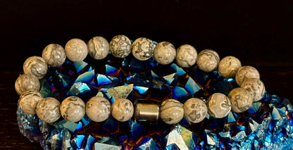 Earth Energy Collection – 6 Choices - Natural Stone & Magnetic Bead Bracelets for Medium Wrists