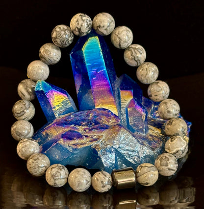 Earth Energy Collection – 6 Choices - Natural Stone & Magnetic Bead Bracelets for Medium Wrists