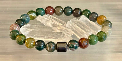 Earth Energy Collection – 6 Choices - Natural Stone & Magnetic Bead Bracelets for Medium Wrists