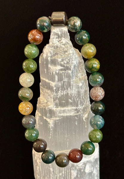 Earth Energy Collection – 6 Choices - Natural Stone & Magnetic Bead Bracelets for Medium Wrists