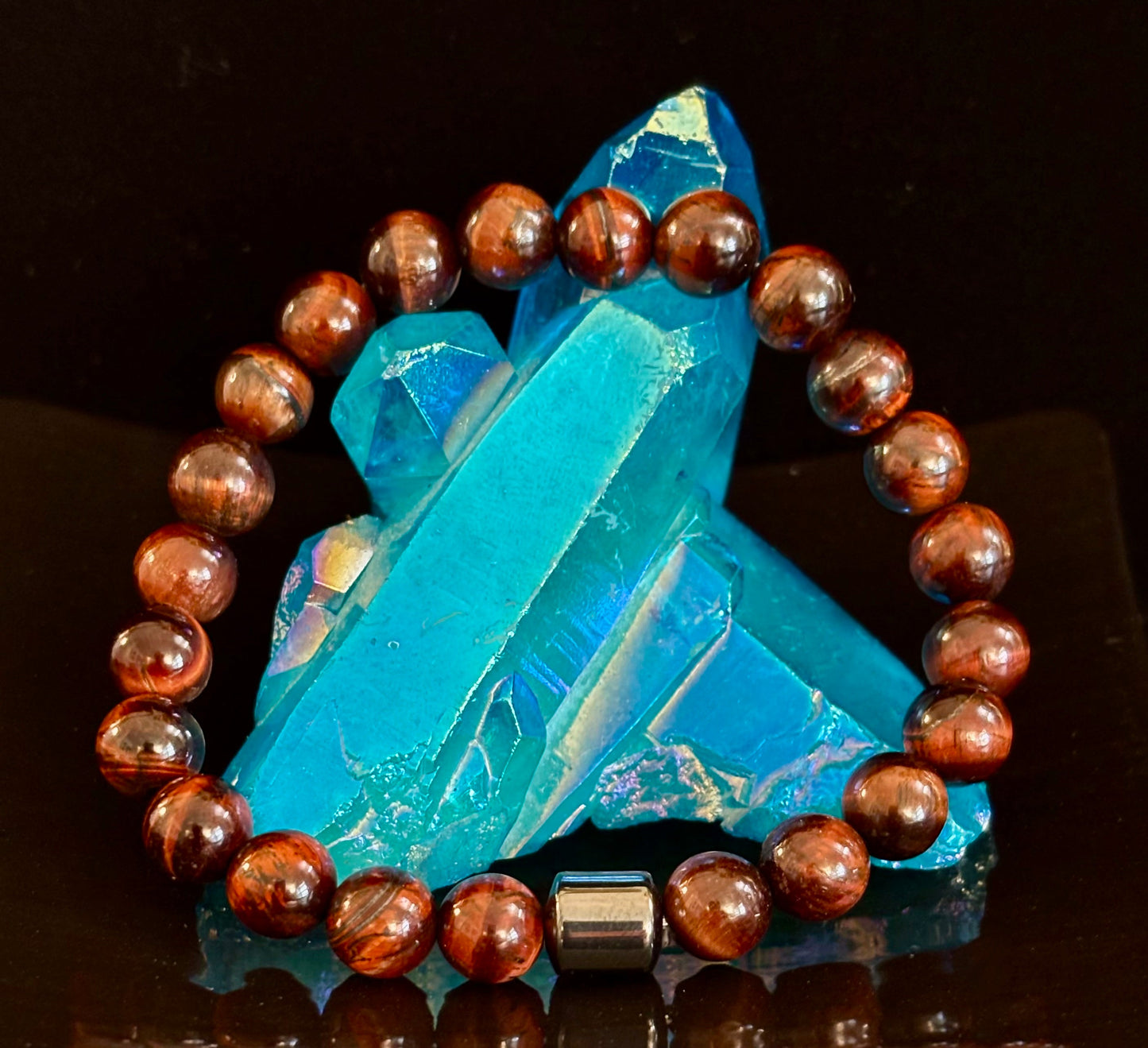 Earth Energy Collection – 6 Choices - Natural Stone & Magnetic Bead Bracelets for Medium Wrists