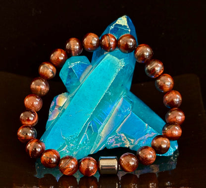 Earth Energy Collection – 6 Choices - Natural Stone & Magnetic Bead Bracelets for Medium Wrists