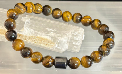 Earth Energy Collection – 6 Choices - Natural Stone & Magnetic Bead Bracelets for Medium Wrists
