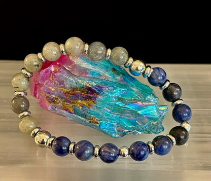 Sodalite & Labradorite Energy Bracelet – Confidence, Clarity & Protection