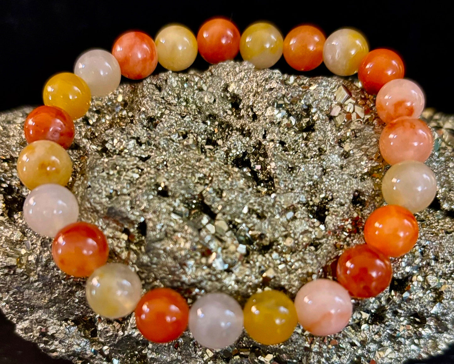 Red Aventurine Bracelet – Confidence, Creativity & Grounded Energy (Medium to Large Wrists)
