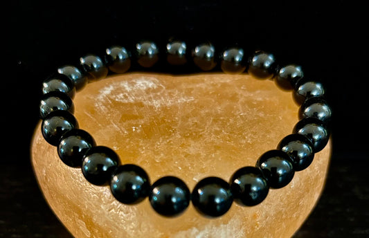 Jet Bracelet – Energy Cleanser, Emotional Healer & Lightweight Protection (Medium Wrists)