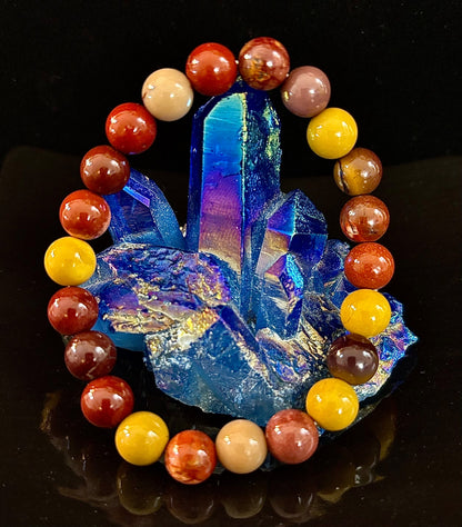 Mookaite Bracelet – Inner Strength, Grounded Energy & Vitality (Medium-Large Wrists)