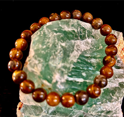 Tiger Iron Bracelet – Strength, Focus & Grounded Power (Medium to Large Wrists)