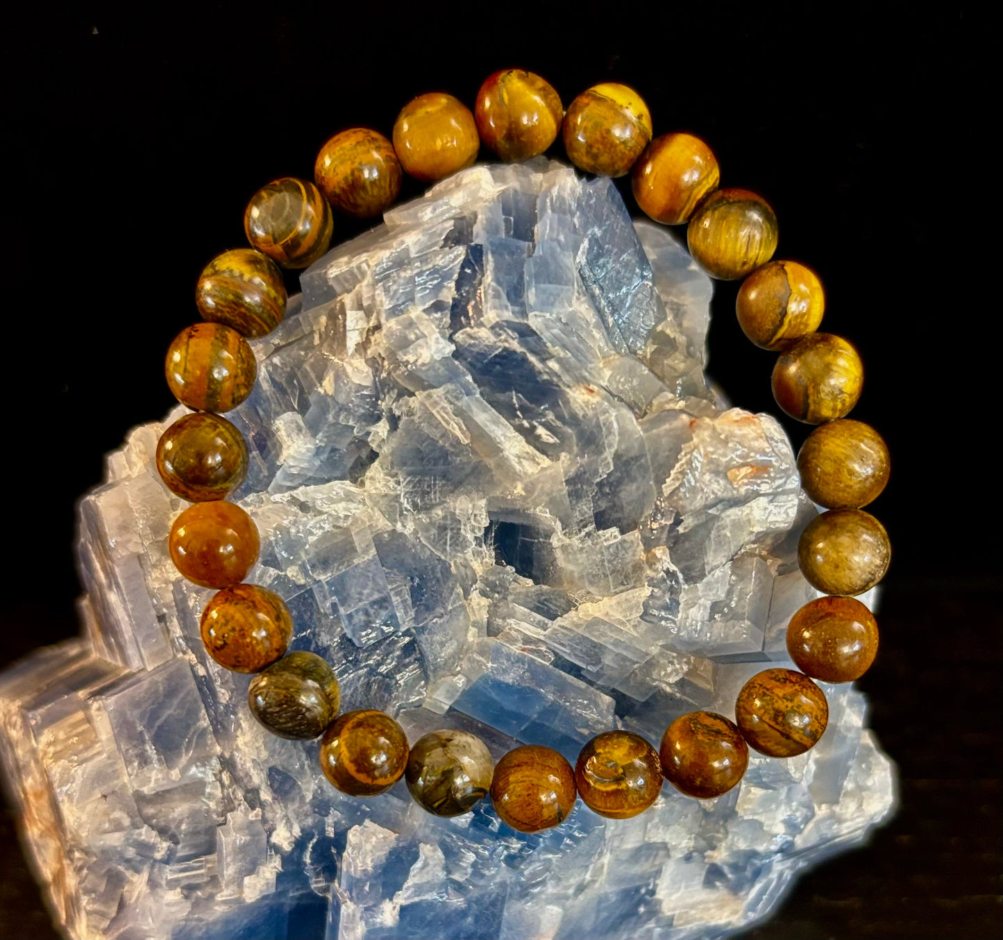 Tiger Iron Bracelet – Strength, Focus & Grounded Power (Medium to Large Wrists)