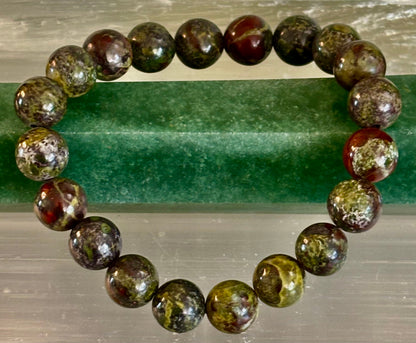 Dragon Bloodstone Bracelet – Courage, Vitality & Empowered Protection (Medium & Large Wrists)