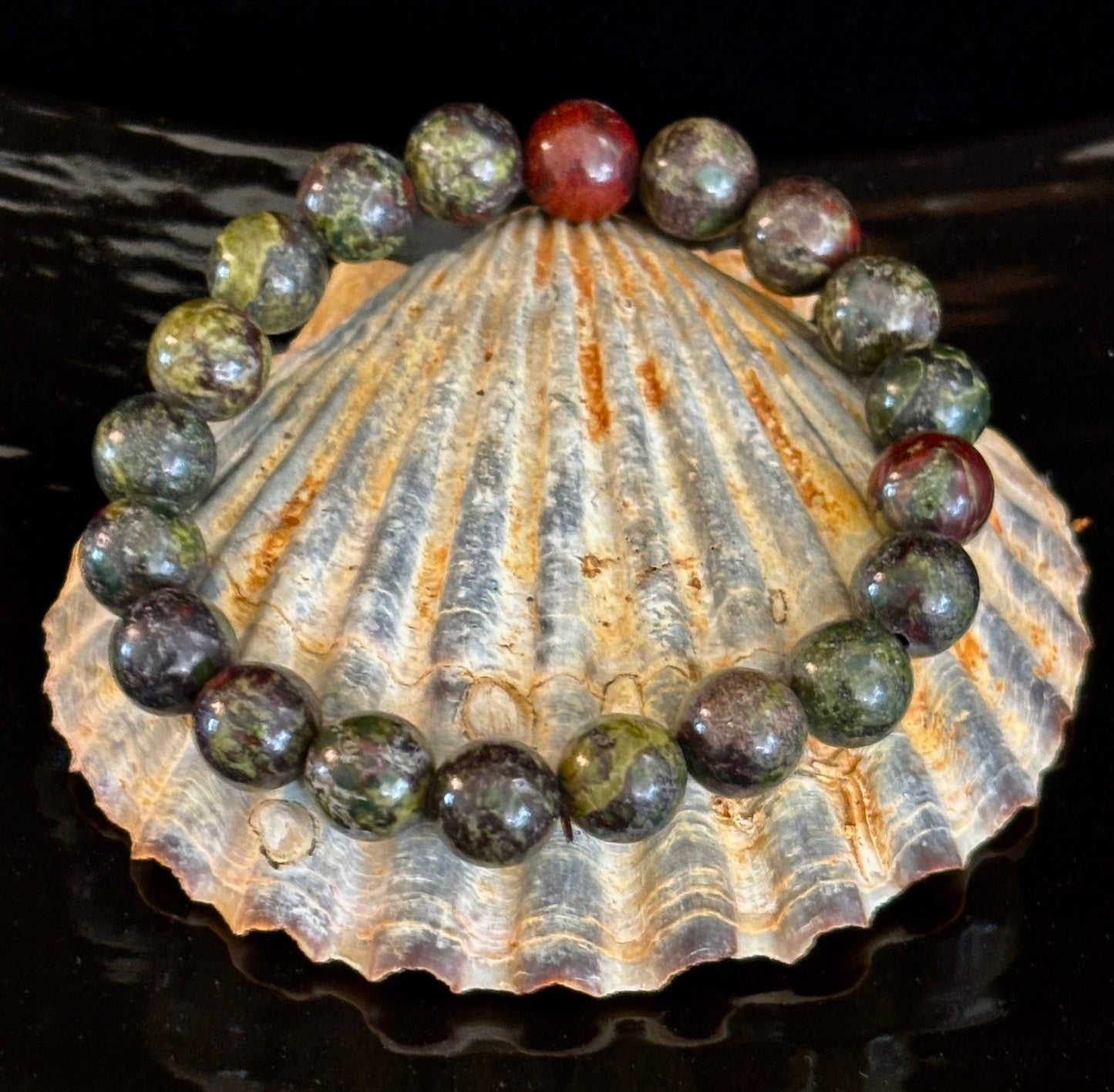 Dragon Bloodstone Bracelet – Courage, Vitality & Empowered Protection (Medium & Large Wrists)