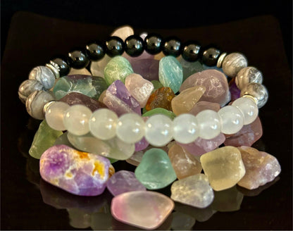 Wicked Fabulous Protection Trio Bracelet — Reiki-Infused Energy Shield