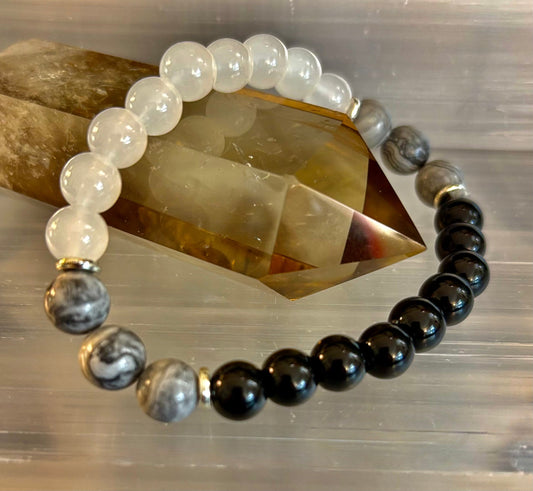 Wicked Fabulous Protection Trio Bracelet — Reiki-Infused Energy Shield