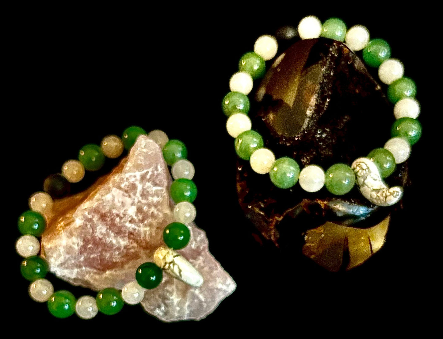 "Balance & Boldness" Natural Gemstone Bracelet – 10mm Beads | Handmade in the USA