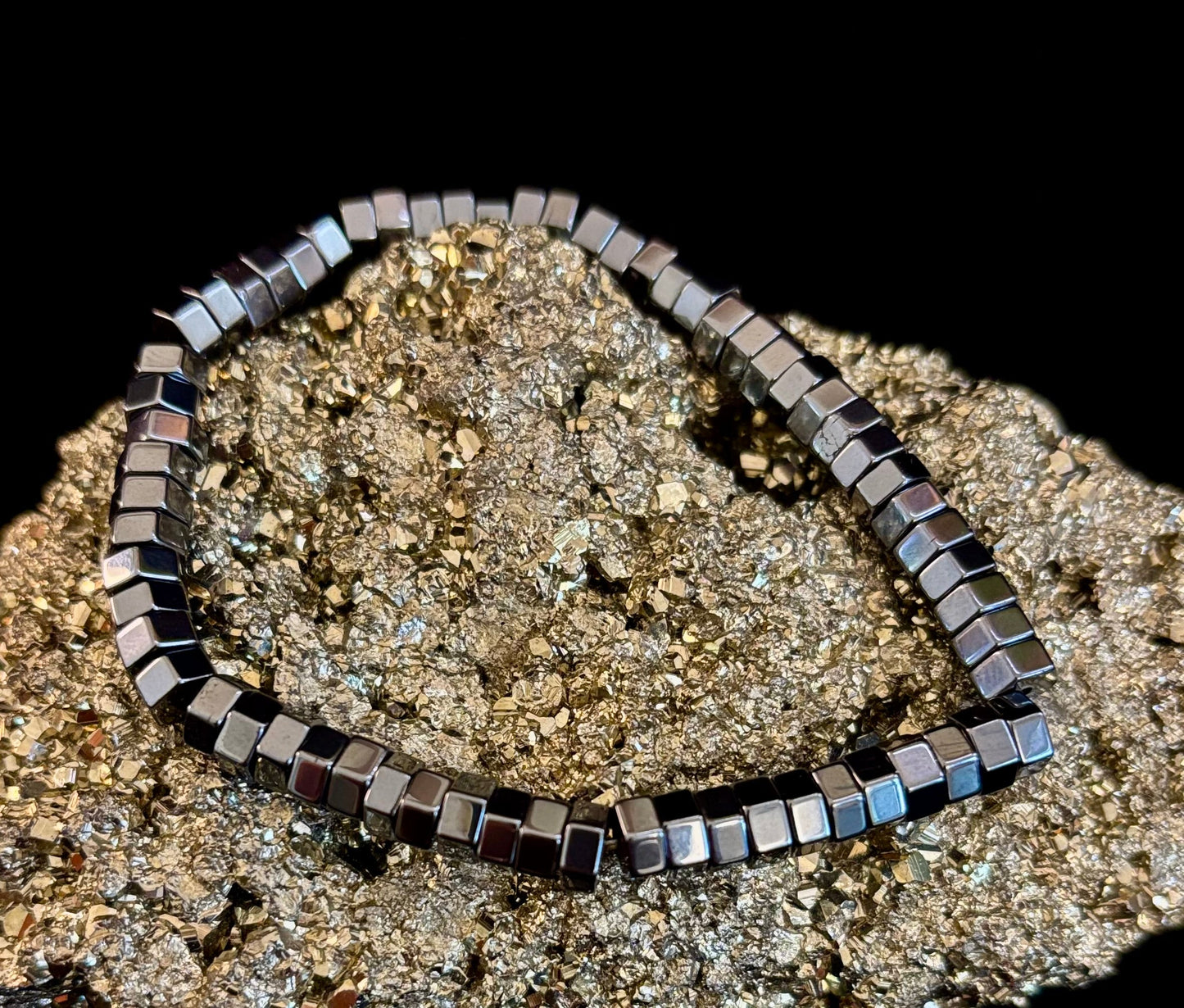 Retro Geometric Beaded Bracelet – Built for Large to Extra Large Wrists