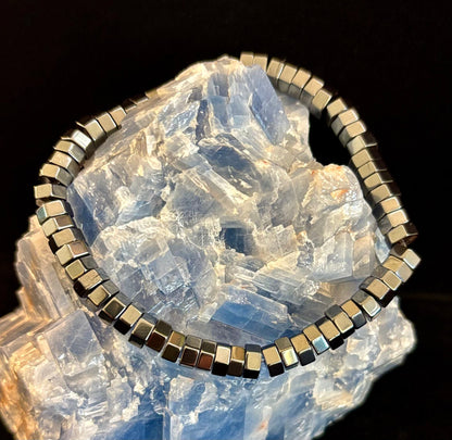 Retro Geometric Beaded Bracelet – Built for Large to Extra Large Wrists