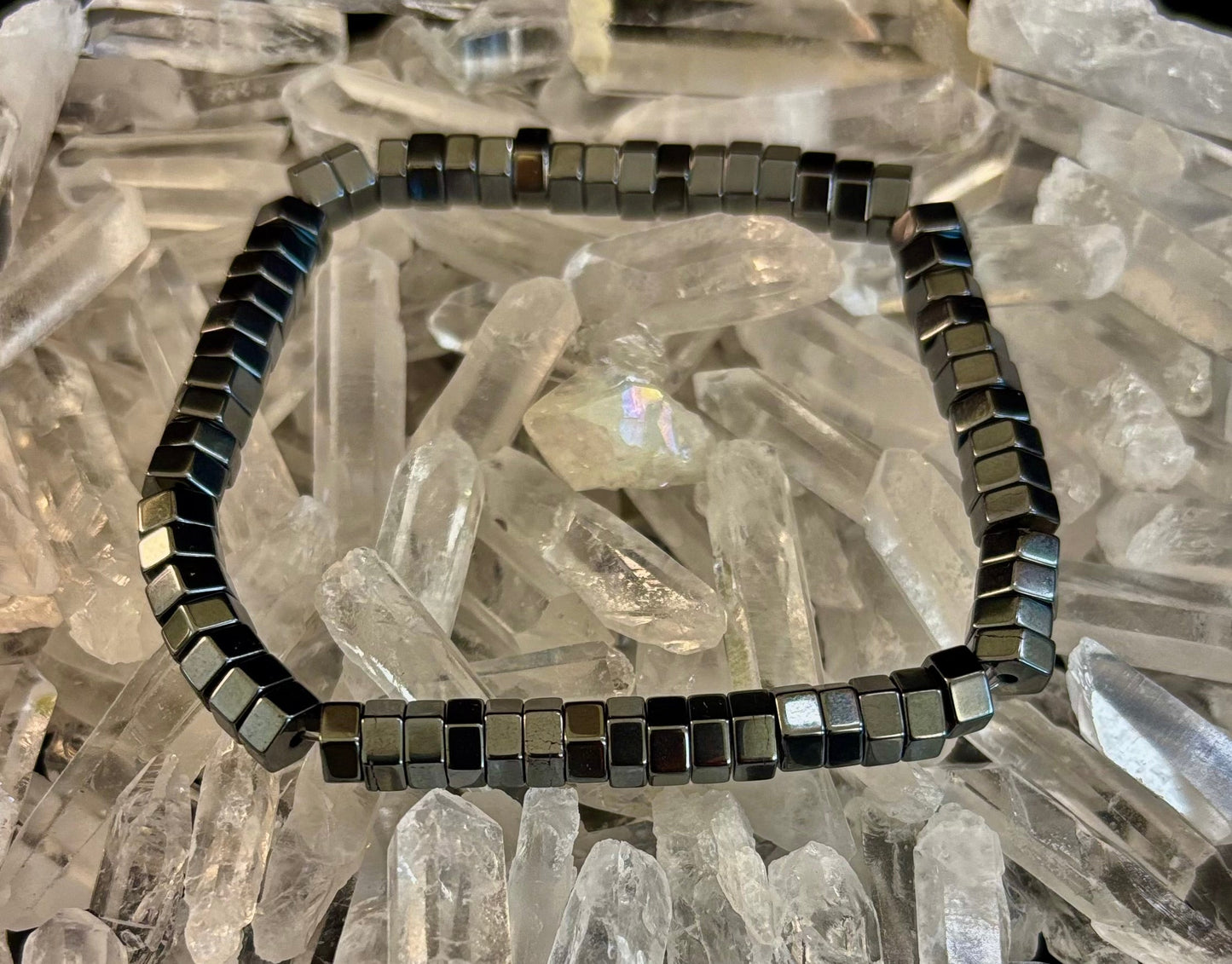 Retro Geometric Beaded Bracelet – Built for Large to Extra Large Wrists