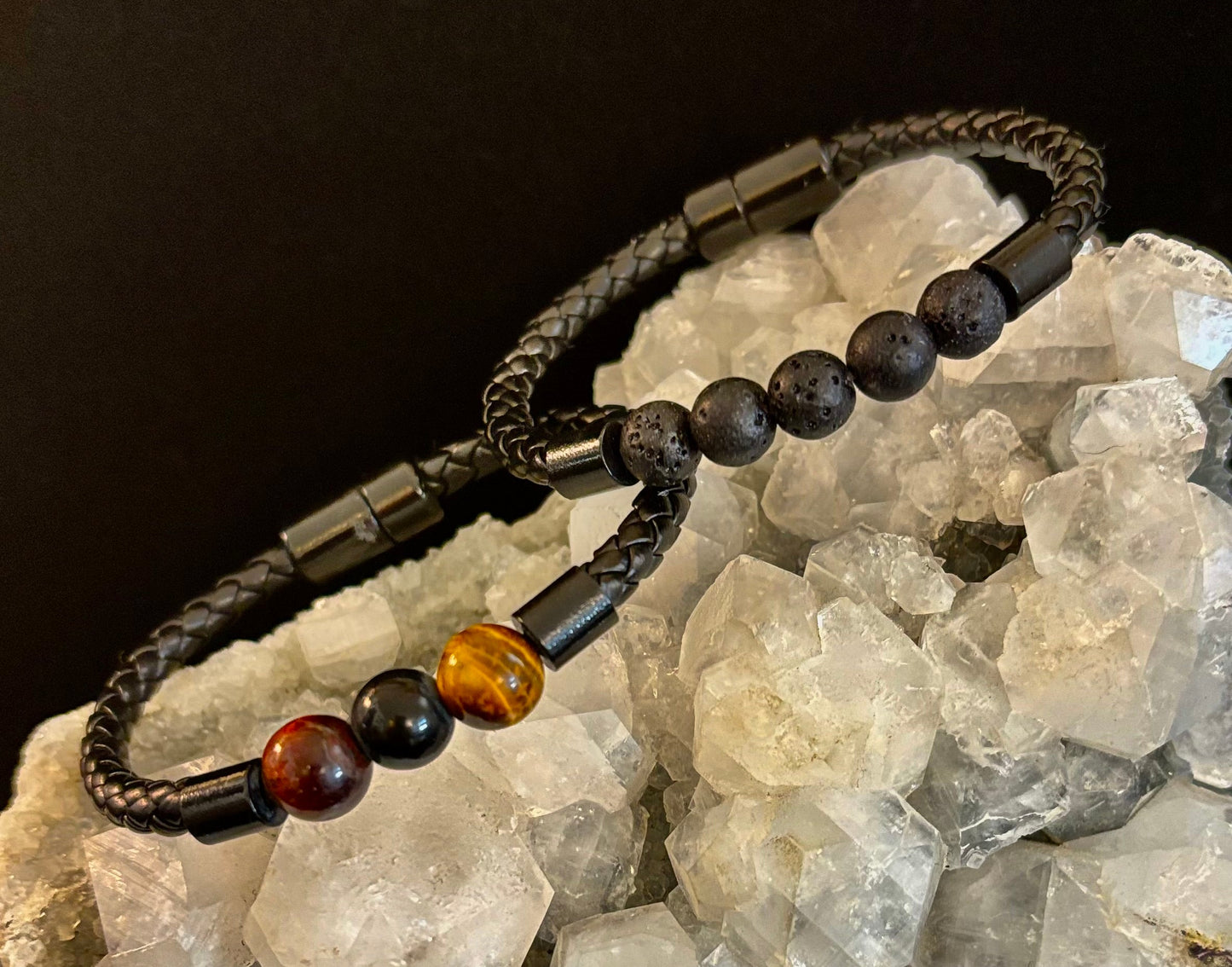 Magnetic Buckle Braided Bracelet – 4 Unique Styles - Small and Medium Wrists