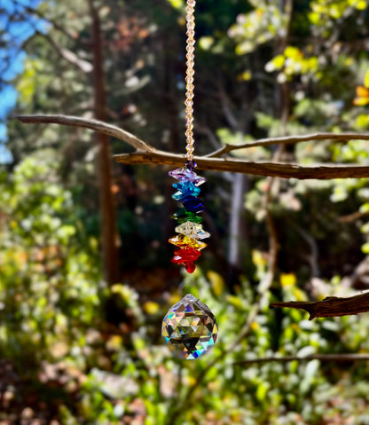 Crystal 7 Chakra Suncatcher– Balance, Harmony & Global Energy