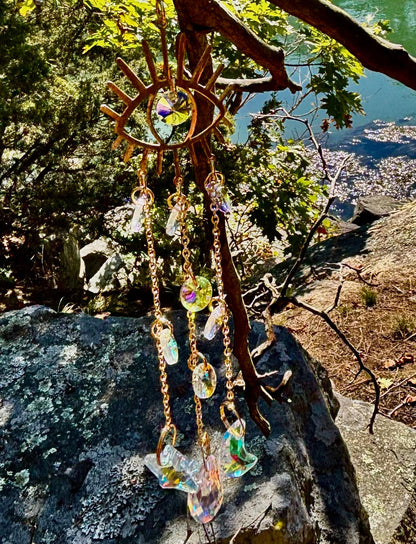 Evil Eye Crystal Suncatcher – Light, Protection & Positive Energy