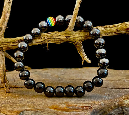 Pride & Power Magnetic Bracelet – Strength • Balance • Unity (Medium Wrists)
