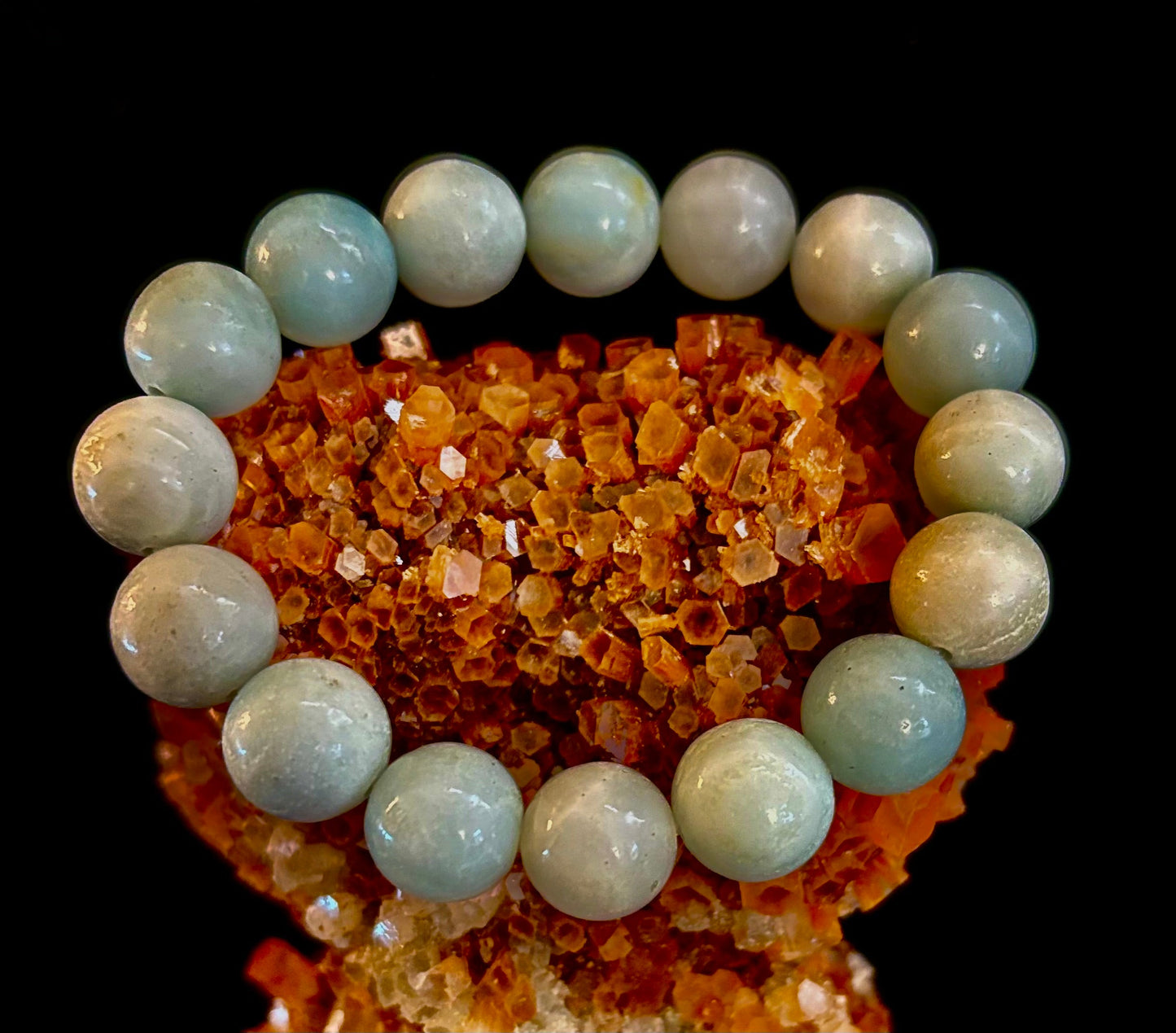 Amazonite Bracelet – Calm, Coastal Energy in Every Bead (8mm and 12mm stone sizes)