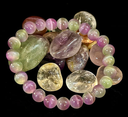 Dreamy Rainbow Fluorite Bracelet | Clarity + Calm | 8mm Beads (Medium Wrist)