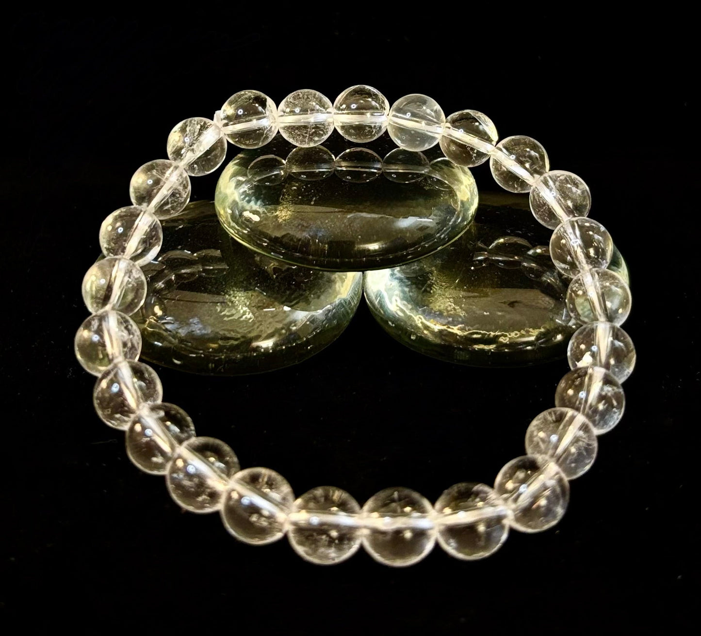 Clear Quartz Clarity Bracelet – 8mm Natural Crystal (Medium Wrists)