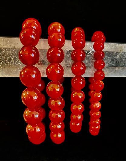 Red Onyx Bracelet – Grounding & Strength Natural Stone Beads
